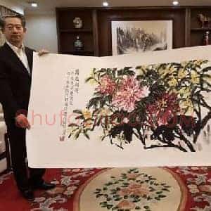 何水法《何水法书画增色中柬建交60周年》当代书画作品图片赏析
