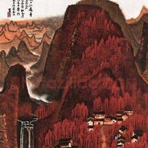 李可染《李可染拍卖过5000万作品》现代书画作品图片赏析