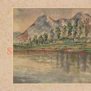 李叔同《李叔同早期水彩》现代书画作品图片赏析