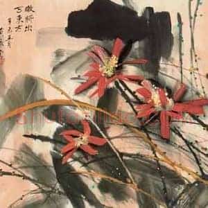 黄永玉《黄永玉最贵的荷花》当代书画作品图片赏析