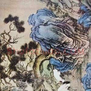 边景昭《百鹤图卷》国画作品高清图片赏析