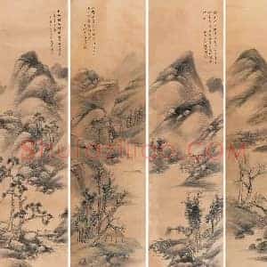 杨伯润《杨伯润山水画》清代书画作品图片赏析