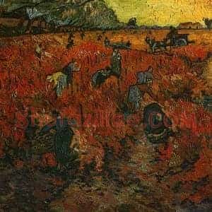 梵高《梵高红色的葡萄园》近代书画作品图片赏析