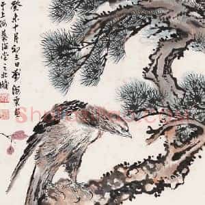 刘海粟《刘海粟花鸟画》现代书画作品图片赏析