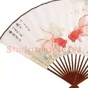 梅兰芳《梅兰芳花鸟扇面》现代书画作品图片赏析