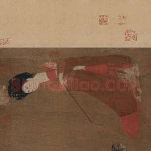 周昉《簪花仕女图》国画作品高清图片赏析