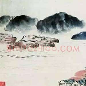 齐白石《齐白石山水画一笔一画皆真意》现代书画作品图片赏析