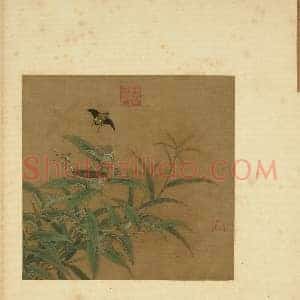 李迪《李迪秋卉草虫》宋代书画作品图片赏析
