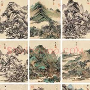 王鉴《王鉴山水画价格》清代书画作品图片赏析