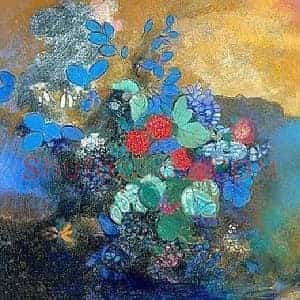 奥蒂诺雷东《奥蒂诺雷东的花卉》近代书画作品图片赏析