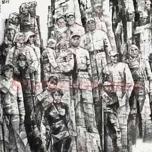 太行铁壁《太行铁壁》当代书画作品图片赏析