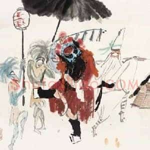 高马得《高马得戏曲人物画》现代书画作品图片赏析