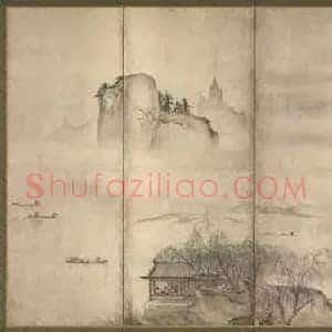 天章周文《天章周文四季山水图》宋代书画作品图片赏析