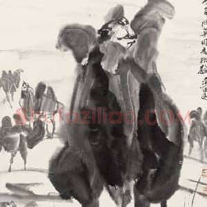 黄胄《黄胄画笔下的骆驼》现代书画作品图片赏析