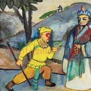 关良《关良近现代画家三座大山之一》现代书画作品图片赏析