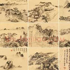 张大千《张大千声震北平》现代书画作品图片赏析