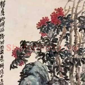 吴昌硕《吴昌硕笔下的水仙》近代书画作品图片赏析