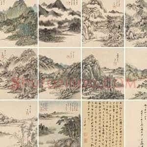 王时敏《王时敏作品价格》清代书画作品图片赏析
