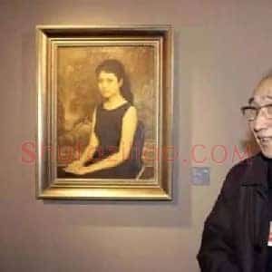 靳尚谊《靳尚谊如何画彭丽媛》当代书画作品图片赏析