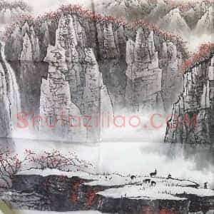 白雪石山水画《漓江之春》国画作品高清图片赏析