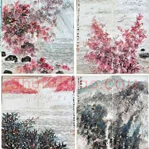 傅抱石《毛主席诗意册》国画作品高清图片赏析