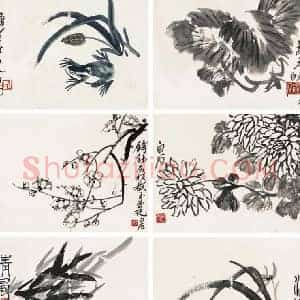 齐白石《齐白石花卉册》现代书画作品图片赏析