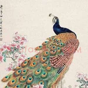 田世光《田世光牡丹之父》现代书画作品图片赏析