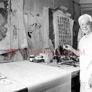 董辰生《红色画家董辰生的插图》当代书画作品图片赏析