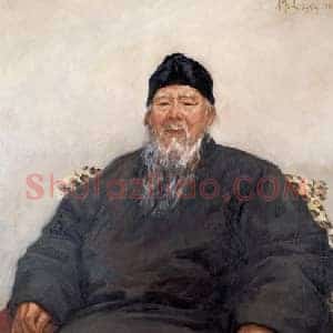 吴作人《吴作人齐白石像》现代书画作品图片赏析