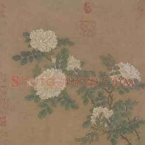 马远《马远白蔷薇图》宋代书画作品图片赏析