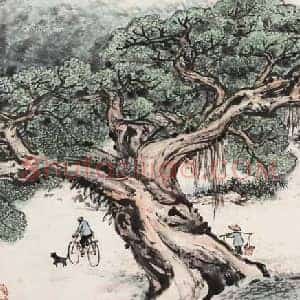 关山月《关山月乡土情》现代书画作品图片赏析