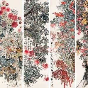 齐白石《齐白石与胡宝珠福祚繁华9200万》现代书画作品图片赏析