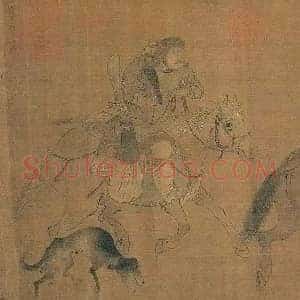 张瑀《张瑀文姬归汉图》金代书画作品图片赏析