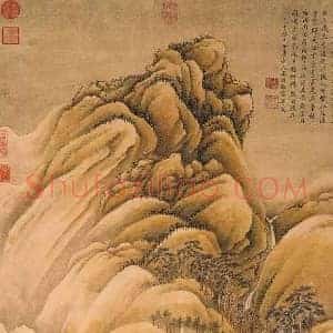 王时敏《王时敏仿王维江山雪霁》清代书画作品图片赏析