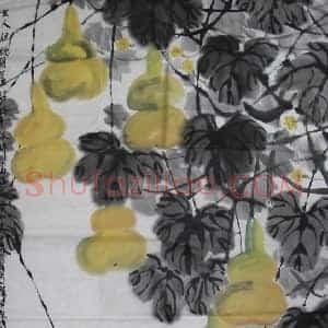 方楚雄作品《母子情》国画作品高清图片赏析