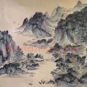 黄宾虹作品《忆写巴蜀之游》国画作品高清图片赏析