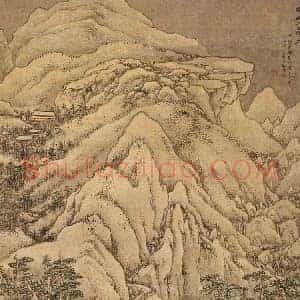 宋旭《宋旭峨嵋万玉图》明代书画作品图片赏析