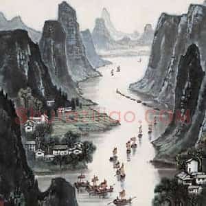 李可染《李可染江南写生》现代书画作品图片赏析