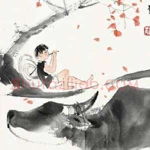 刘旦宅《刘旦宅画牛》现代书画作品图片赏析