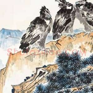 李苦禅《李苦禅字画拍卖价格》现代书画作品图片赏析
