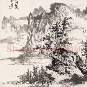 谢稚柳《谢稚柳一幅好画富于诗意》现代书画作品图片赏析