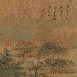 赵大年《赵大年春晓图》宋代书画作品图片赏析