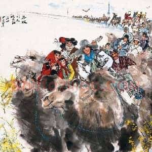 黄胄《黄胄风华正茂》现代书画作品图片赏析