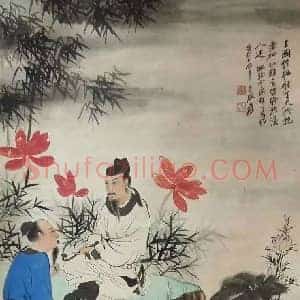 张大千《仿钱霅溪稚川高躅图》国画作品高清图片赏析
