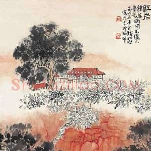 钱松嵒《钱松嵒红岩红色经典开山之作》现代书画作品图片赏析