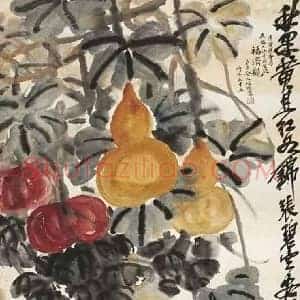 吴昌硕《吴昌硕笔下的葫芦及拍卖》近代书画作品图片赏析