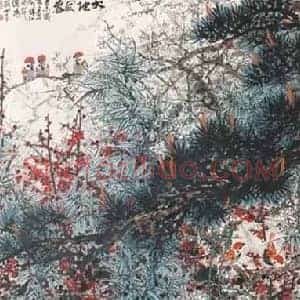 关山月《关山月花鸟画》现代书画作品图片赏析