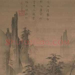 马远《马远踏歌图》宋代书画作品图片赏析