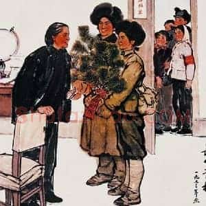 周思聪《周思聪长白青松》现代书画作品图片赏析