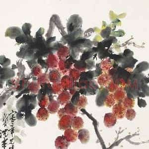 沈柔坚《沈柔坚花鸟画》现代书画作品图片赏析